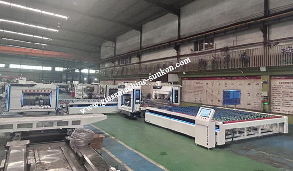 glass double edger production line